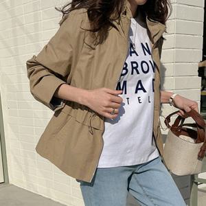 [조아맘] 큐브 후드 야상 점퍼