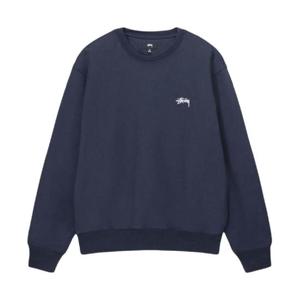 스투시 스탁 로고 크루넥 네이비 118531