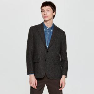 헤지스  25FW  남성 트위드 헤링본 울 자켓 HZJA5D416CG