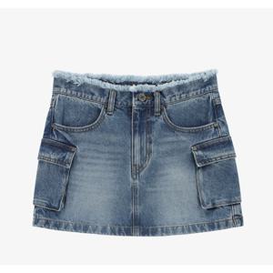 시티브리즈 카고 데님 미니 스커트 BB CTF3SK03 LI BK