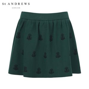 [세인트앤드류스] 여성 바로크 자카드 니트 큐롯 스커트 821E3PC182_GN