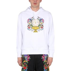 베르사체 후드 티셔츠 74GAIF01 CF01FG03 White