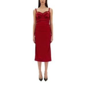 돌체앤가바나 미디 원피스 F6TNRT FURADR0046 RED
