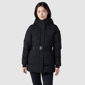 [르꼬끄공식] 여성 레귤러핏 중기장 구스 다운 자켓 QQ422ODJN1