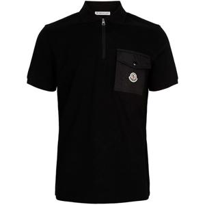 몽클레어 25FW 블랙 로고 포켓 폴로 티셔츠 8A00017 89A16 999
