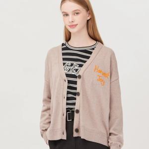 [베네통]도트 레터링 자수 가디건 BAKCF2541