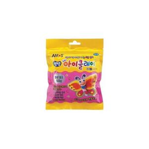 아모스 3000 탱탱아이클레이 50g 형광분홍 박스(100개입)