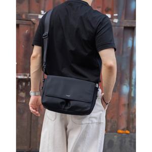 JUBA5E946BK [삭형콜라보][ROGAN] 로건 블랙 나일론 플랩형 크로스