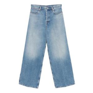구찌 와이드 레그 데님 데님 팬츠 816971 XDC7S4009 Blue