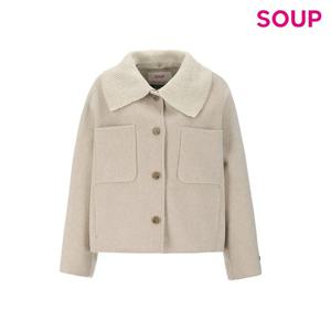 [숲]니트 칼라 핸드메이드 코트(SBAJK35)