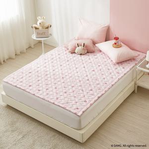 프린세스 캐치티니핑 EMF전자파없는 2in1 카본탄소매트 전기요장판 패드핏 2인용 퀸 아름핑 핑크