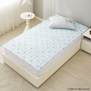 프린세스 캐치티니핑 EMF전자파없는 2in1 카본탄소매트 전기요장판 패드핏 1인용 슈퍼싱글 사뿐핑 블루