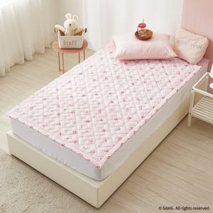 프린세스 캐치티니핑 EMF전자파없는 2in1 카본탄소매트 전기요장판 토퍼핏 1인용 슈퍼싱글 아름핑 핑크