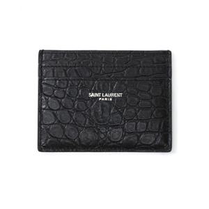 생로랑 375946 DZE0E 1000 클래식 크로커다일 엠보싱 카드지갑