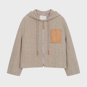 르샵  레자배색포켓 헤링본 후드 집업 핸드메이드 자켓 L3G41HJK020