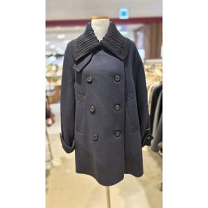 숲  니트카라 중기장 핸드메이드 코트 (SBAHC31)