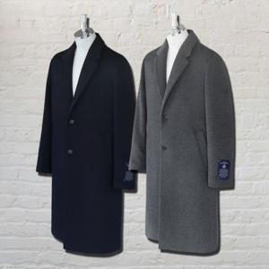 헤지스  25FW  2컬러 택1  남성 단색 울캐시미어혼방 코트 HZCO5D561