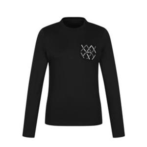 [핑]여성 기능성 스티치 긴팔  티셔츠121E3TR351_BK