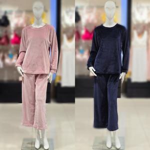 [비너스] 벨로아 골지 솔리드 실내복 세트(vev3975w/vep3975w)