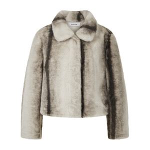 FOCUS  라인 하이 넥 소프트 인조 퍼 자켓 PBVFF5W1JK1141