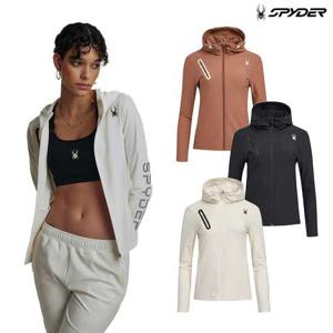 [스파이더] 여성 러닝 슬림핏 셋업 후드 집업 SPIPCNFT281W