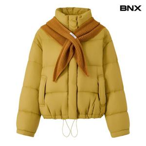 [BNX] 하이넥 프리미엄 스트링 후드 포켓 롱 패딩 점퍼(BX4JP016L0)