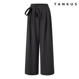 [탱커스] 슬랙스 루즈핏 뒷 밴딩 끈 팬츠 (TX4PT004L0)
