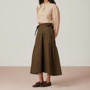 [듀엘]리본 플레어 스커트 D254MSD231