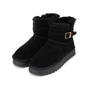 [바바라(슈즈)]바바라 소가죽 스프리트 퍼 앵클부츠 3종 BBI882-JS