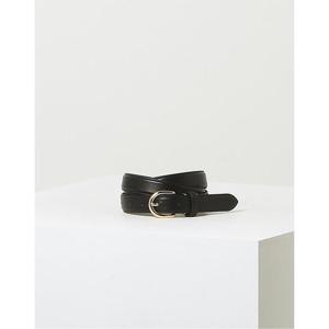 [헤지스]HJBE6E405BK_여성 블랙 단색 소가죽 여성 벨트