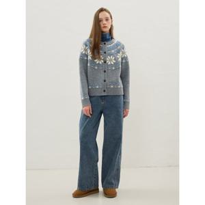 [올리브데올리브]절대 포인트 세미와이드 기모 데님 팬츠 OJ5WLA98