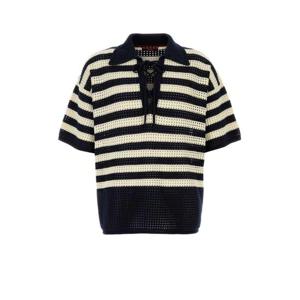 구찌 반팔 티셔츠 833292XKEYS 4024 STRIPPED