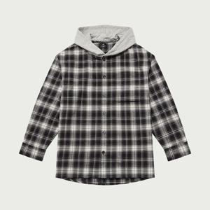 [행텐주니어]코튼 브러쉬 체크후드셔츠 (14540-020-801-25)