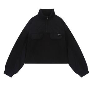 [버커루] 여성 우븐 배색 후리스 반집업 아노락 자켓(B244TJ610P)