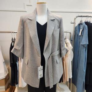 리안뉴욕 DP01 벨티드 7부 자켓 RTEWJK010