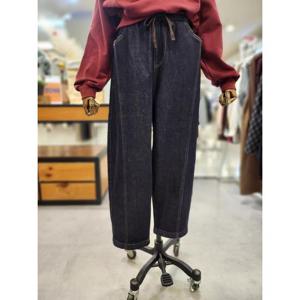 스테파니 세이브존01 융기모 스티치 배기 청바지 A25DM5402