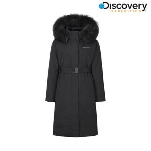 [디스커버리] 여성 벨티드 구스다운 롱패딩 DWDJ9B056-BKS