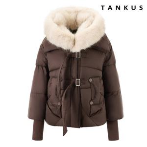 [탱커스] 퍼 탈부착 스트랩 스트링 패딩 점퍼 (TX4JP026L0)