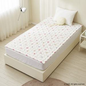 프린세스 캐치티니핑 EMF전자파없는 2in1 카본탄소매트 전기요장판 토퍼핏 1인용 슈퍼싱글 시크릿 화이트