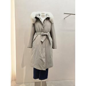 숲  (SBBDO35) 벨티드 폭스퍼 후드 야상형 구스다운 점퍼