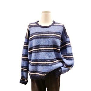 [비지트인뉴욕]스트라이프 라운드 니트 VBCLK62