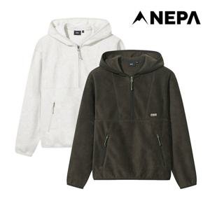 네파 여성 플러피 플리스 반집업 후드 티셔츠 7L86062