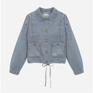 [써스데이아일랜드]밑단 스트링 데님 자켓 T256MJK137W