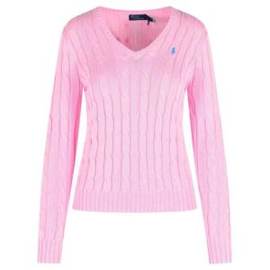 폴로 랄프로렌 포니로고 피마 코튼 케이블 니트 V넥 스웨터 2119