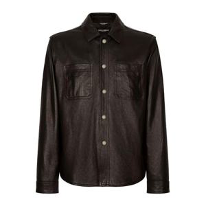 26 SS 돌체앤가바나 버튼 업 가죽 셔츠 G5LD2LGG724 TP432234476