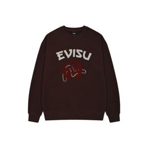 [에비수]페인팅 플라워 맨투맨 티셔츠_EX4UTS903_BR