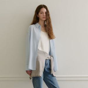 [플랙진]여성 스트라이프 링클 남방 셔츠 (PWTI1LSL15W)