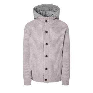 헤지스  25FW  남성 탈착후드 울 집업니트 HZSW5D601I2