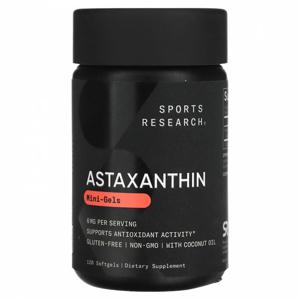 Sports Research (스포츠 리서치) Sports Research, 아스타잔틴, 미니젤, 6mg, 소프트젤 120정