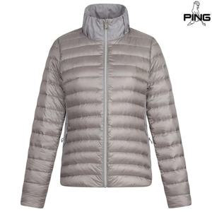 [핑골프][양말증정]여성 허리스트링 구스 다운 점퍼 121E3JP261_GY